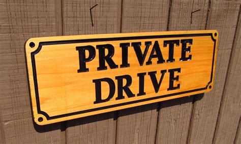 sign private driveway